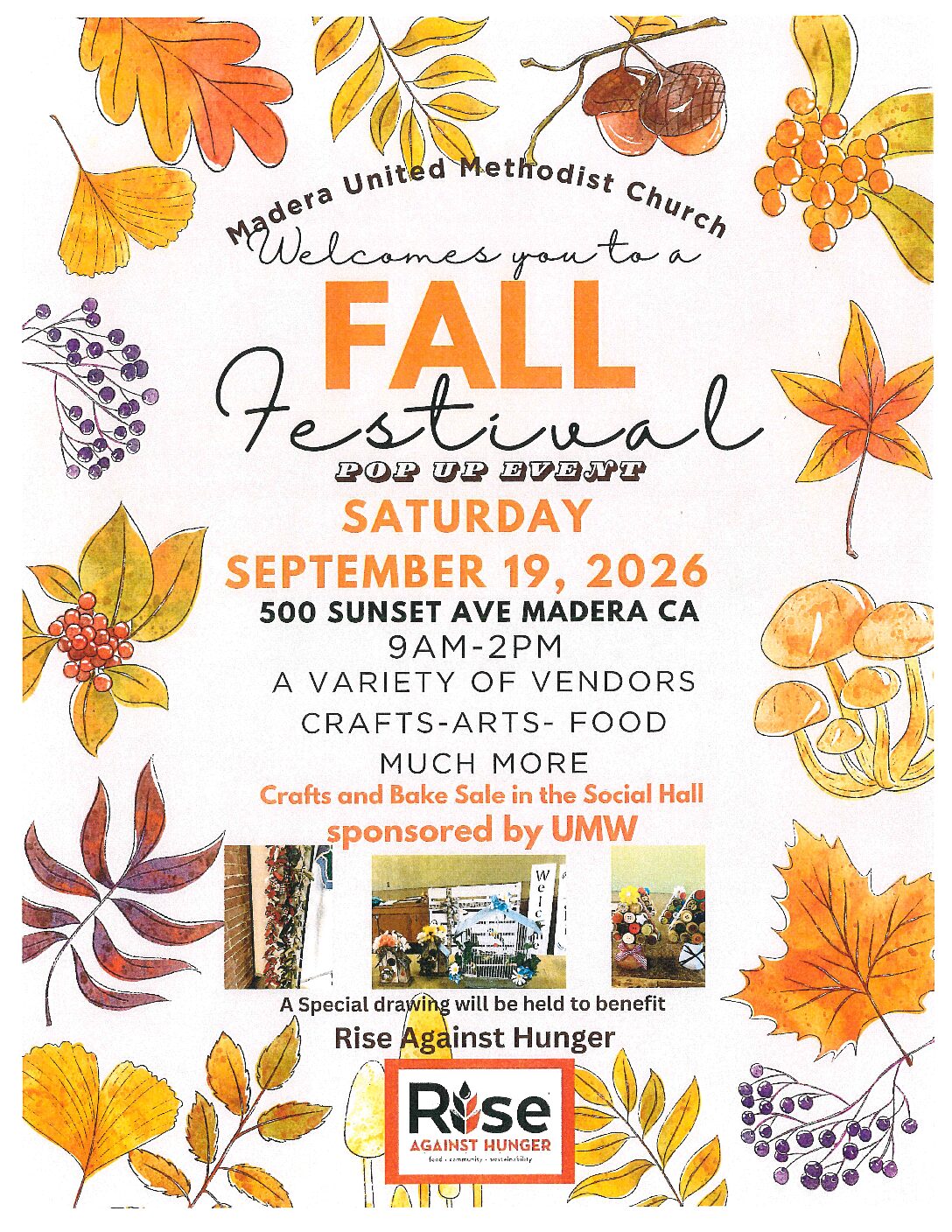 Madera United Methodist Church Presents - Fall Festival